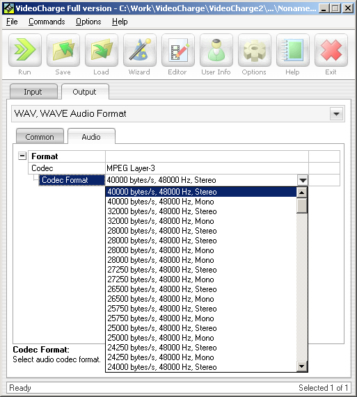 Adjustment of audio stream encoding parameters